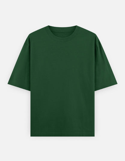 Premium Cotton Tee – Bottle Green